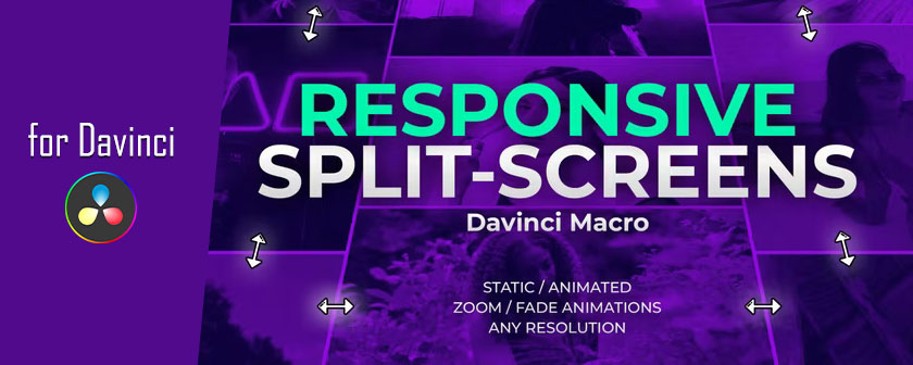 دانلود پریست Responsive Split Screen Kit برای داوینچی