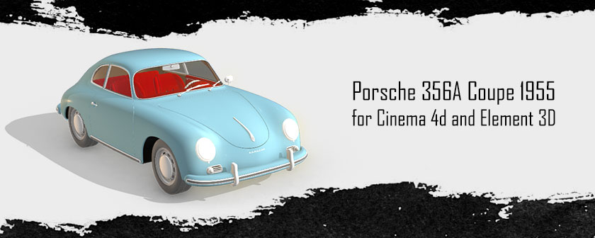 دانلود مدل سه بعدی ماشین Porsche 356A برای Element 3d