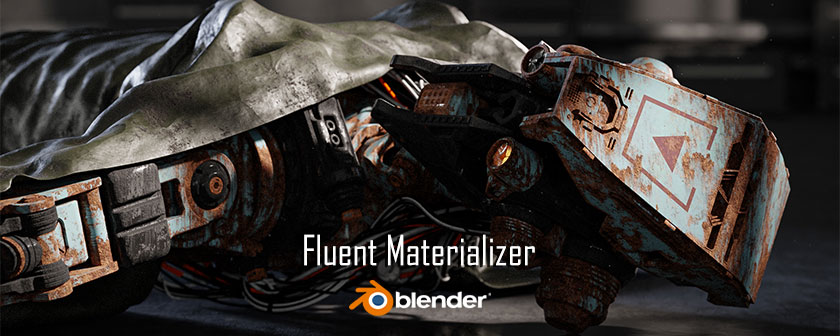 دانلود پلاگین Fluent Materializer برای نرم افزار Blender