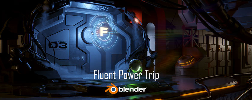 دانلود پلاگین Fluent Power Trip برای نرم افزار Blender