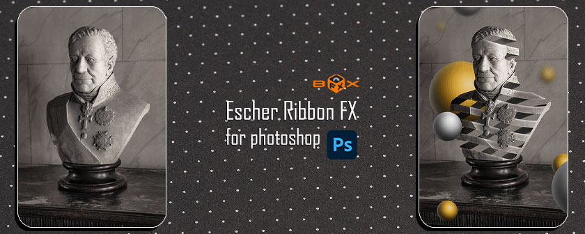 دانلود پلاگین Escher Ribbon Fx آخرین آپدیت برای فتوشاپ