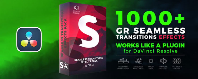 دانلود پریست ترانزیشن GR Seamless Transitions برای داوینچی